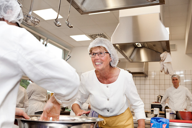 In einer der Ausbildungsküchen der BSU