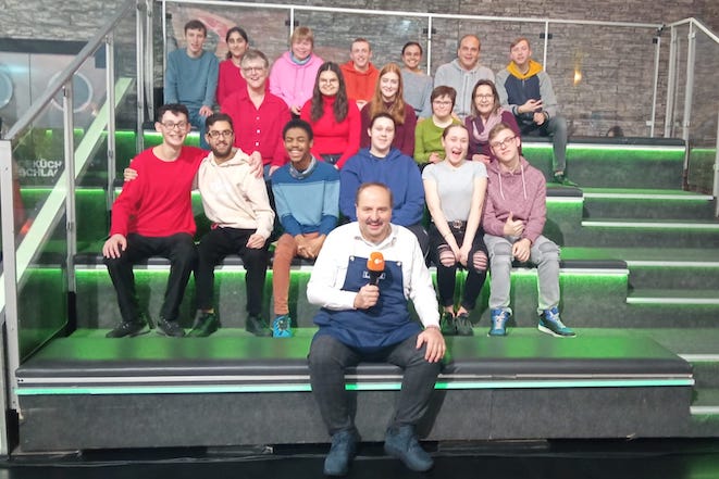 Die Berufliche Schule Uferstraße beim Kochduell mit Johann Lafer